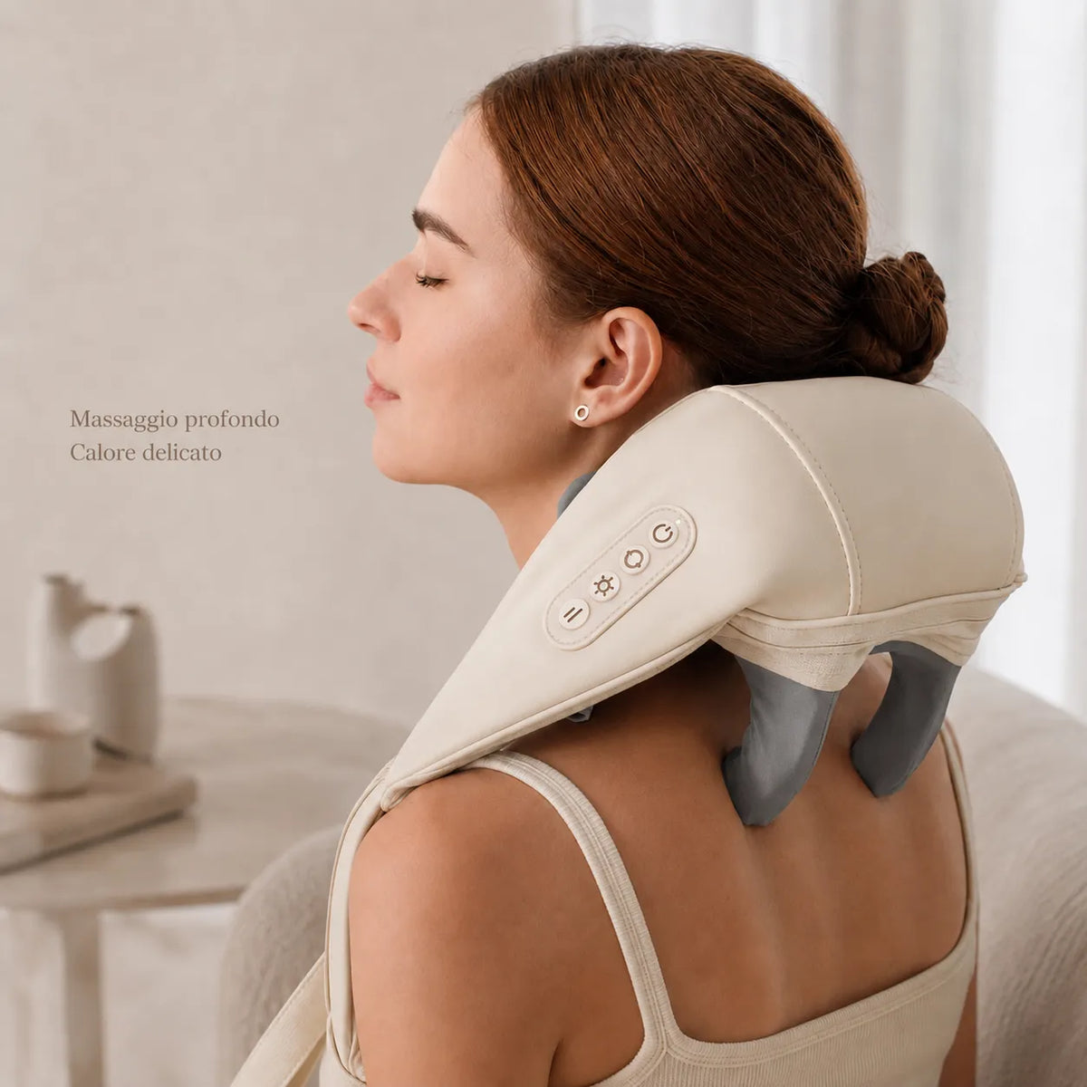 Il tuo momento di relax per collo e spalle, direttamente a casa