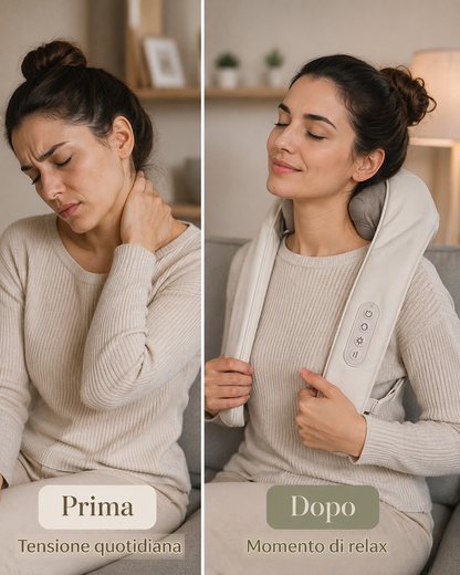 Massavia Relax® | Massaggiatore per Collo, Spalle e Schiena